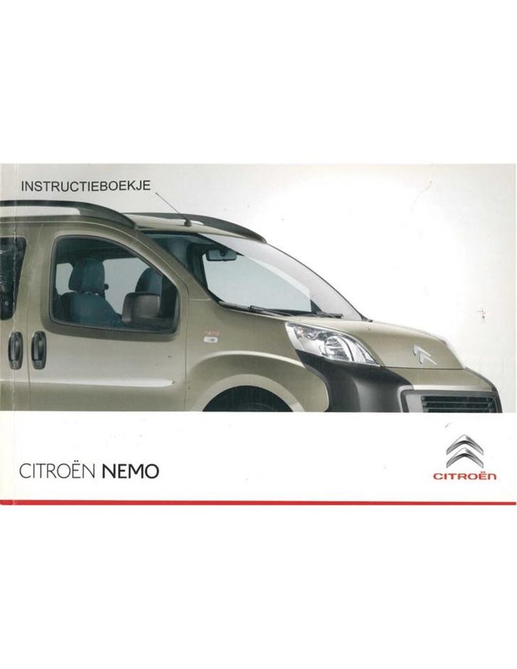 2011 CITROËN NEMO INSTRUCTIEBOEKJE NEDERLANDS, Auto diversen, Handleidingen en Instructieboekjes, Ophalen of Verzenden