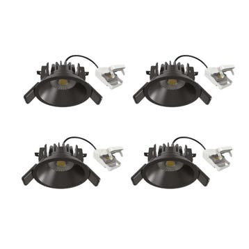 Spots inbouw Set van 4 Ivar Inbouwspot Wit Binnenverlichting, Verzenden, Nieuw, Modern