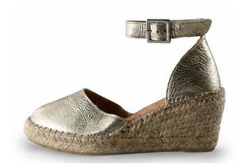 Manfield Espadrilles in maat 38 Goud, Kleding | Dames, Schoenen, Espadrilles, Overige kleuren, Verzenden, Zo goed als nieuw