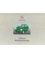 2000 MERCEDES BENZ A KLASSE INSTRUCTIEBOEKJE DUITS
