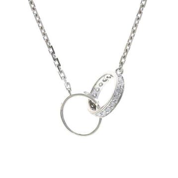 Cartier - Ketting met hanger - 18 karaat Witgoud, Handtassen en Accessoires, Antieke sieraden