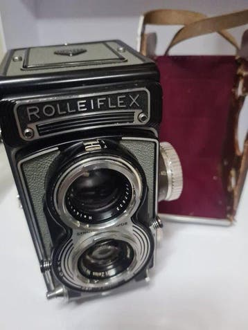 Rollei Rolleiflex T (Model 1, Grey) - Carl Zeiss Tessar 75mm, Nieuw