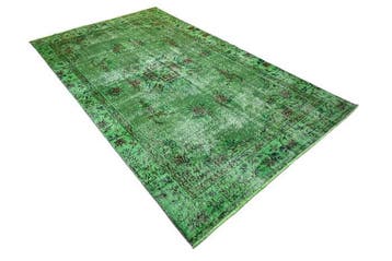 Vert vintage - Tapis - 280 cm - 160 cm - avec certificat, Maison & Meubles