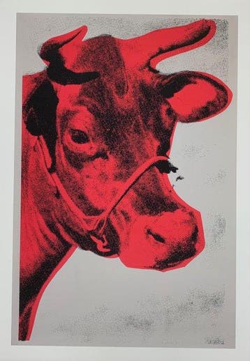 (After) Andy Warhol - Cow Kuh - Pop Art Artprint - 100 x 70