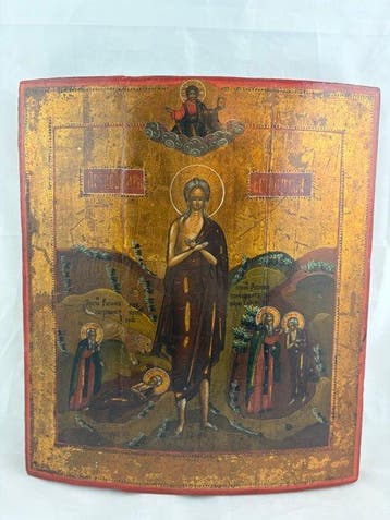 Icoon - Sint-Maria van Egypte in Vita - Hout