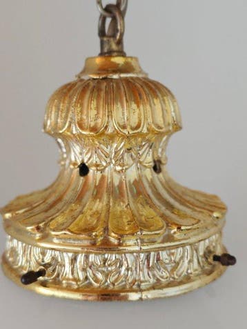 Plafonnier - Opaline - Suspension bohème vintage