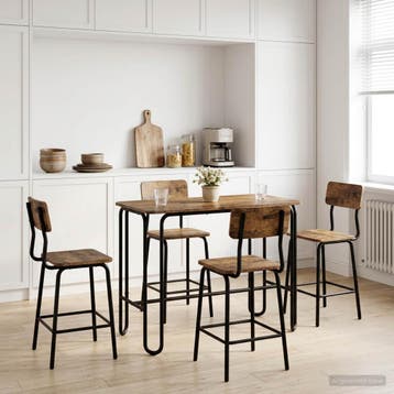 vidaXL Eettafel 100 x 50 x 75 cm Bewerkt hout Oud hout, Maison & Meubles, Tables | Tables à manger, Verzenden