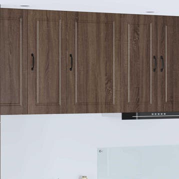 vidaXL Wandkast PORTO Bruin Eiken 50 x 31 x 80 cm Bewerkt, Verzenden