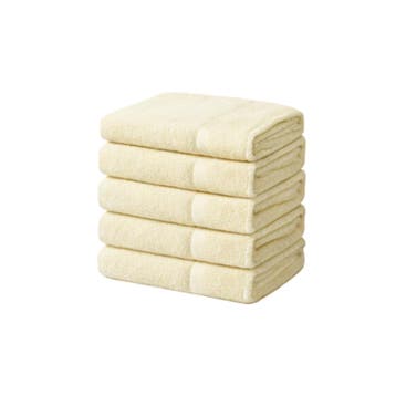 Handdoeken 70×140 cm – Set van 5 – 400 g/m² - Zand, Verzenden