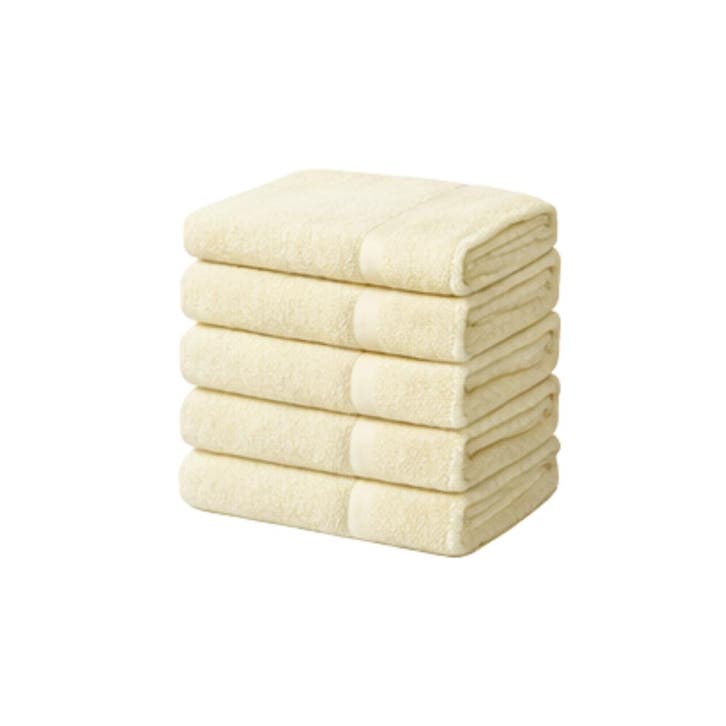 Handdoeken 70×140 cm – Set van 5 – 400 g/m² - Zand, Maison & Meubles, Salle de bain | Linge de bain & Accessoires, Envoi