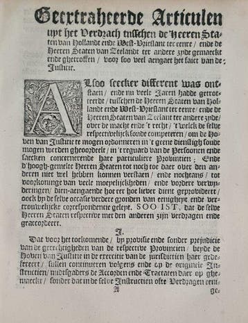 Johan De Witt/Adriaen Vett, Herb van Beaumont - 4 wetten, Antiek en Kunst, Antiek | Boeken en Manuscripten