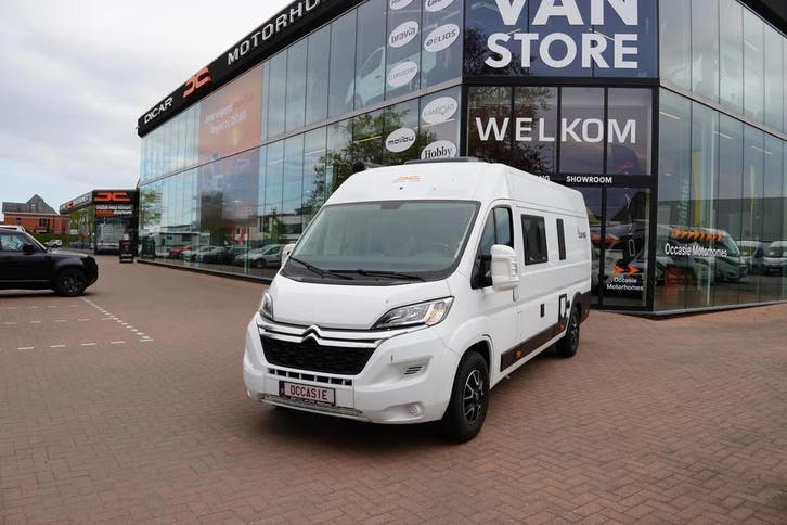 Clever campervan op Citroënchassis met twinbedden 30682, Caravanes & Camping, Camping-cars