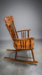 Stoel - Hout - Antieke schommelstoel - H : 96 cm