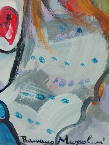 Romano Mussolini (1927-2006) - Clown triste, Antiek en Kunst