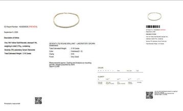 Sans prix de réserve - Bracelet de tennis - 14 carats Or