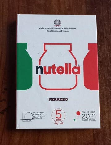 Italie. 5 Euro 2021 Nutella - Trittico (Sans prix de