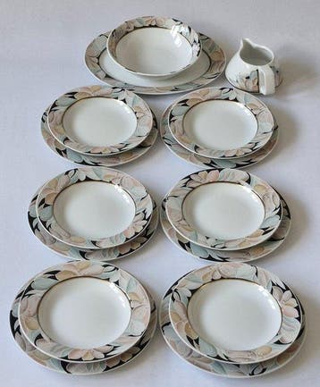 Eschenbach - Eetservies voor 6 (15) - Summit Viola -, Antiek en Kunst