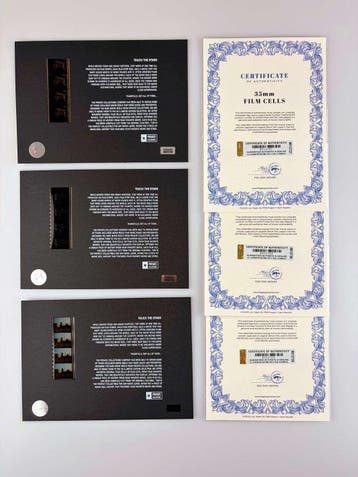 Back to the Future – Rare Trilogy Set of 3 Mounted 35mm Film, Nieuw