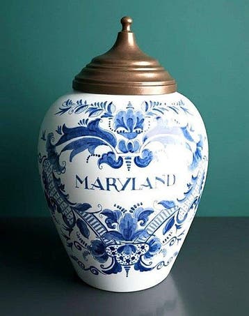 Goedewaagen - Pot - Keramiek - Goudse faience, Antiek en Kunst