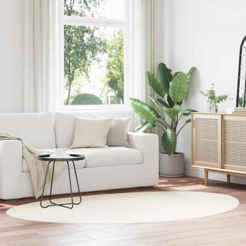 vidaXL Tapijt HUARTE Crèmekleurig 140 x 200 cm Polyester, Verzenden, Nieuw