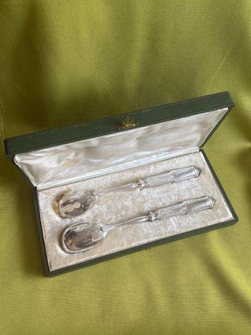 Saladebestek - .950 zilver - 1900-1910