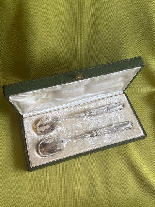 Saladebestek - .950 zilver - 1900-1910, Antiek en Kunst, Antiek | Zilver en Goud