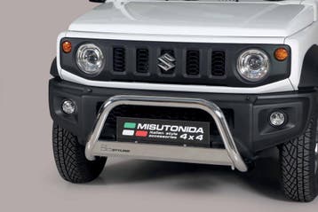 Pushbar | geschikt voor Suzuki | Jimny 18- 3d suv. | rvs zil, Verzenden