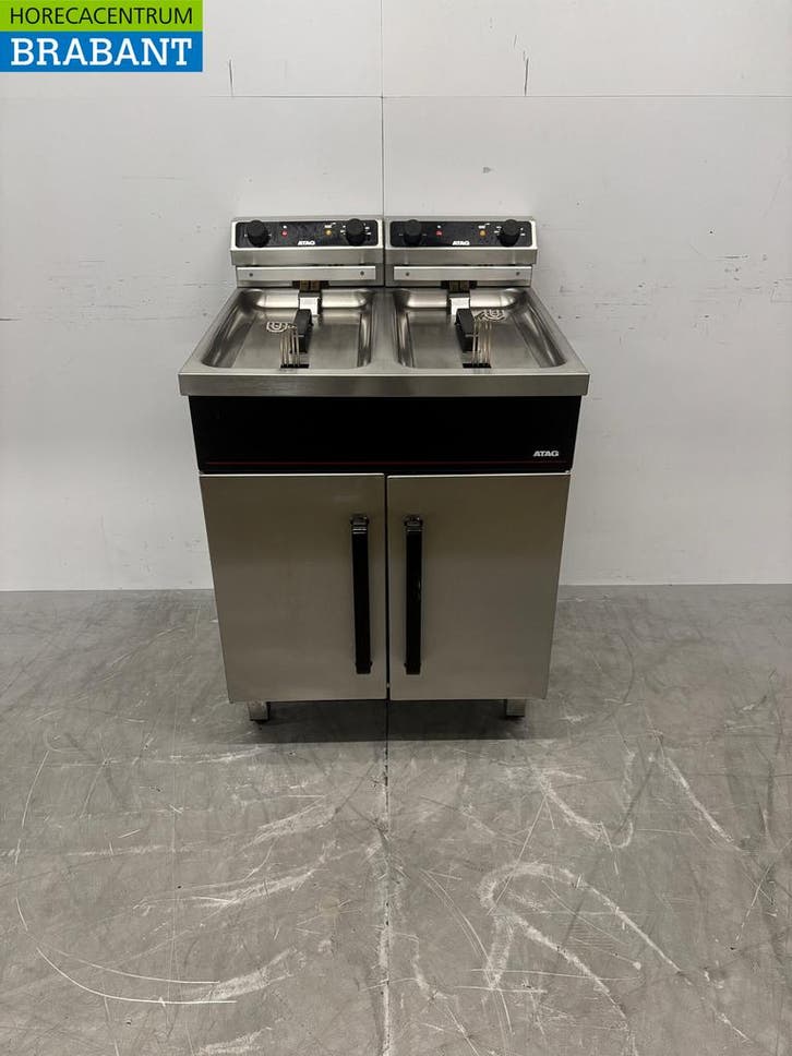 Friteuse double Atag en acier inoxydable 2 x 12 litres 2 x, Articles professionnels, Horeca | Autre, Envoi