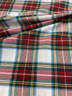 Tartan in katoenmix, garen-geverfd, dubbelzijdig in dubbele