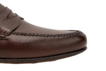 EDWARD GREEN - 5 UK - 39 IT - Leather Penny Loafer Shoes, Nieuw