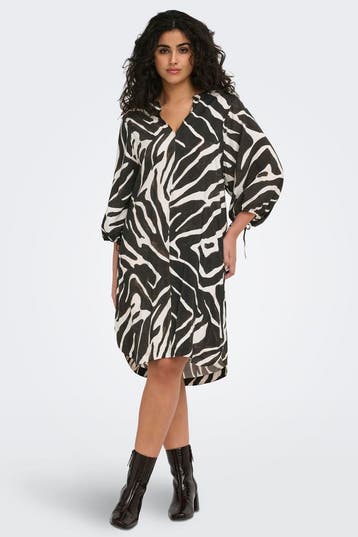 ONLY eco jurk 3/4 mouw v-hals54Maat 46/48 (XL) of groter, Verzenden, Nieuw, Maat 46/48 (XL) of groter, Overige kleuren