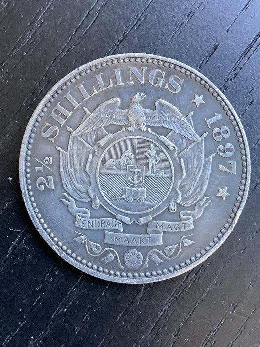 Zuid-Afrika. 2 1/2 Shilling 1897 (Zonder minimumprijs), Postzegels en Munten, Munten | Europa | Niet-Euromunten