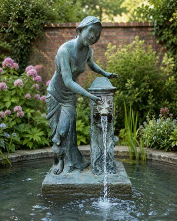 Bronzen fonteinen, naar ieders budget tuinbeelden in brons!, Nieuw, Overige materialen, Fontein
