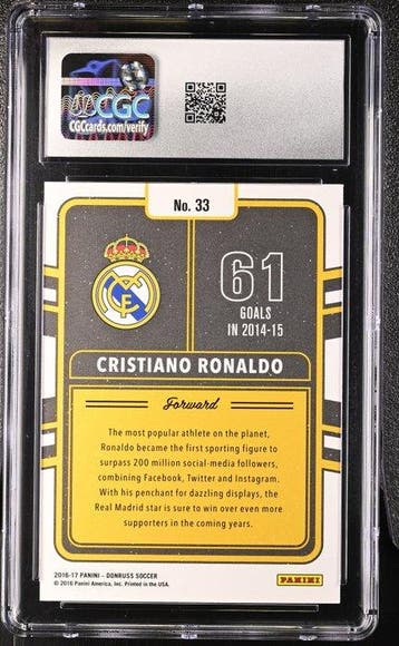 Donruss Cristiano Ronaldo #33 Donruss 2016/17 Production