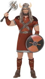 Viking Kostuum Bruin Heren Nordic, Verzenden