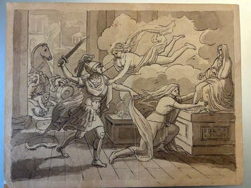 Jean-Baptiste Regnault (1754–1829), Suiveur de - Il, Antiquités & Art