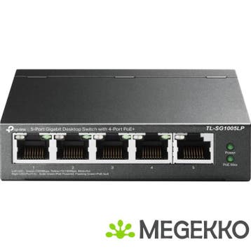 TP-LINK TL-SG1005LP Unmanaged PoE Zwart, Verzenden
