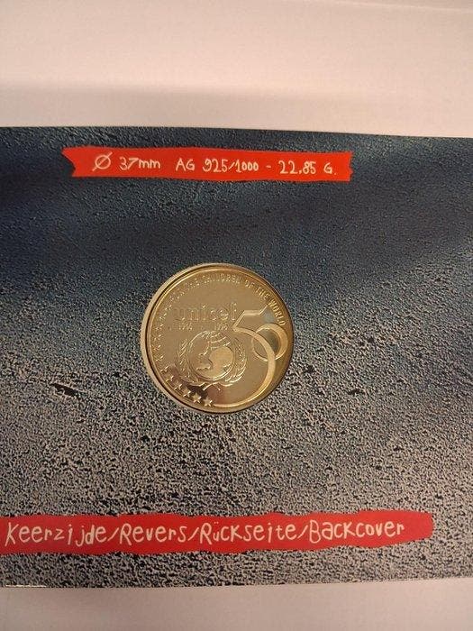 België - zilveren herdenkingsmunt van 5 ECU uit 1996 50, Postzegels en Munten, Munten | Nederland