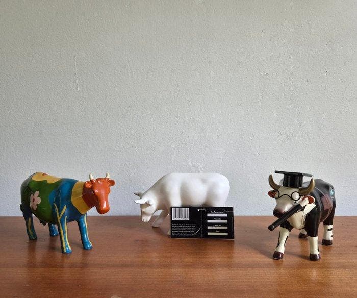 Beeld, Cow Parade - 12 cm - diverse materialen, Antiek en Kunst, Curiosa en Brocante