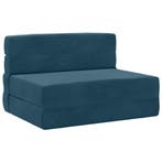 vidaXL Opvouwbare Sofa Bed Matras Blauw 100 x 80 x 60 cm, Verzenden, Nieuw