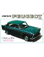 1965 PEUGEOT 404 BROCHURE NEDERLANDS