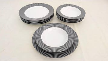 Bitossi - Tafelservies voor 6 (12) - De tafel aankleden -