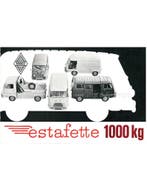 1970 RENAULT ESTAFETTE 1000 KG BROCHURE NEDERLANDS, Nieuw
