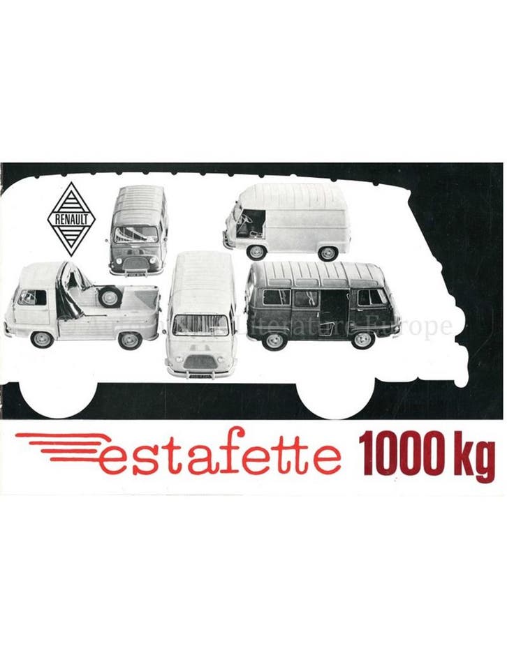 1970 RENAULT ESTAFETTE 1000 KG BROCHURE NEDERLANDS, Livres, Autos | Brochures & Magazines