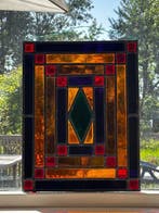 Glas-in-loodraam - 1960-1970, 1970-1980 - Decoratief art