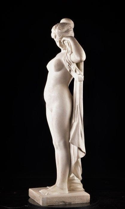 Pierre-Étienne Daniel Campagne (1851–1910) - Buste, Carrara, Antiek en Kunst, Kunst | Designobjecten