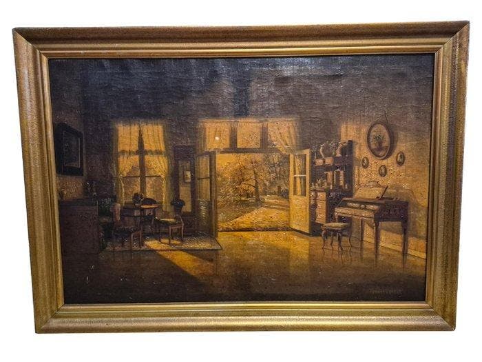 Ernst Lorenz (1872–1950) - Großformatiger Salon, Antiquités & Art, Art | Peinture | Classique