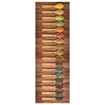 vidaXL Keukenmat wasbaar Spoon 60x180 cm, Verzenden