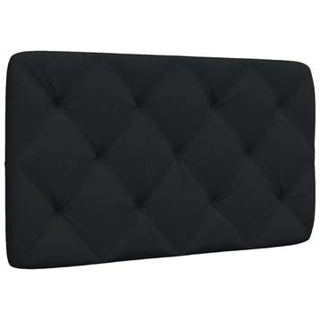 vidaXL Hoofdbordkussen 90 cm stof zwart, Verzenden