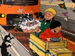 Hergé - Quick & Flupke - Affiche promotionnelle géante, Nieuw